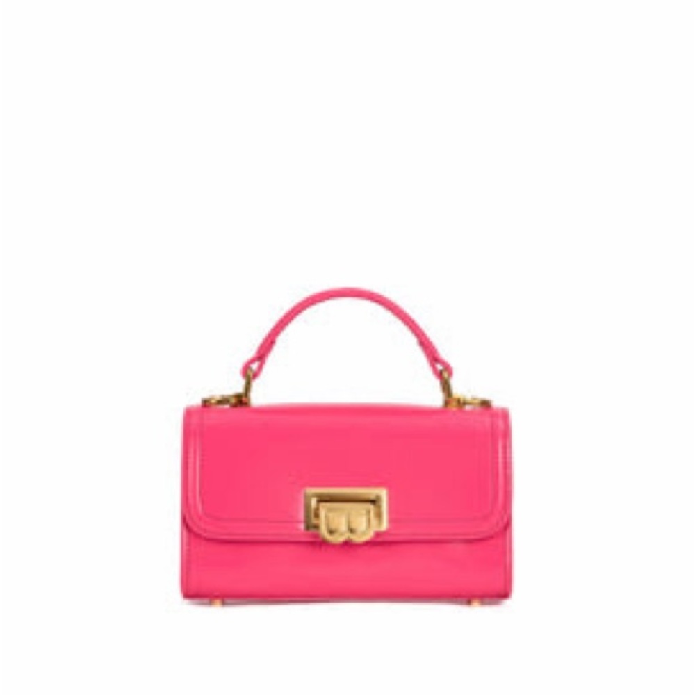 Brandon Blackwood Hot Pink Mini Top-Handle Bag